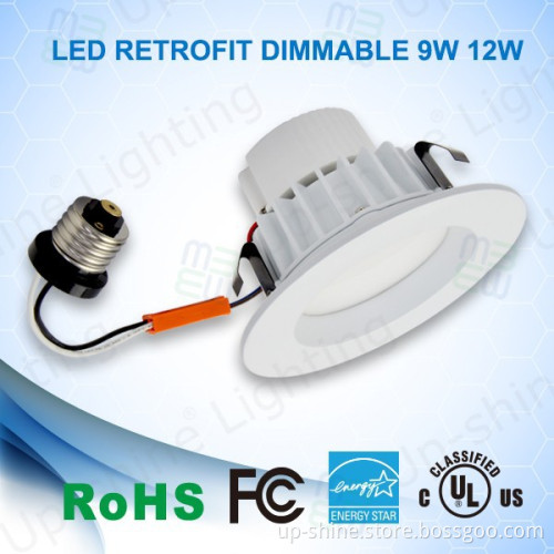 12W 4\" recessed can led dimmable UL cUL FCC ES qualified 2835 LM80 SMD